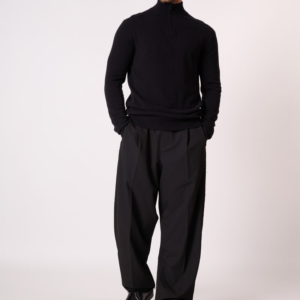 greg pull camionneur noir 100% cachemire