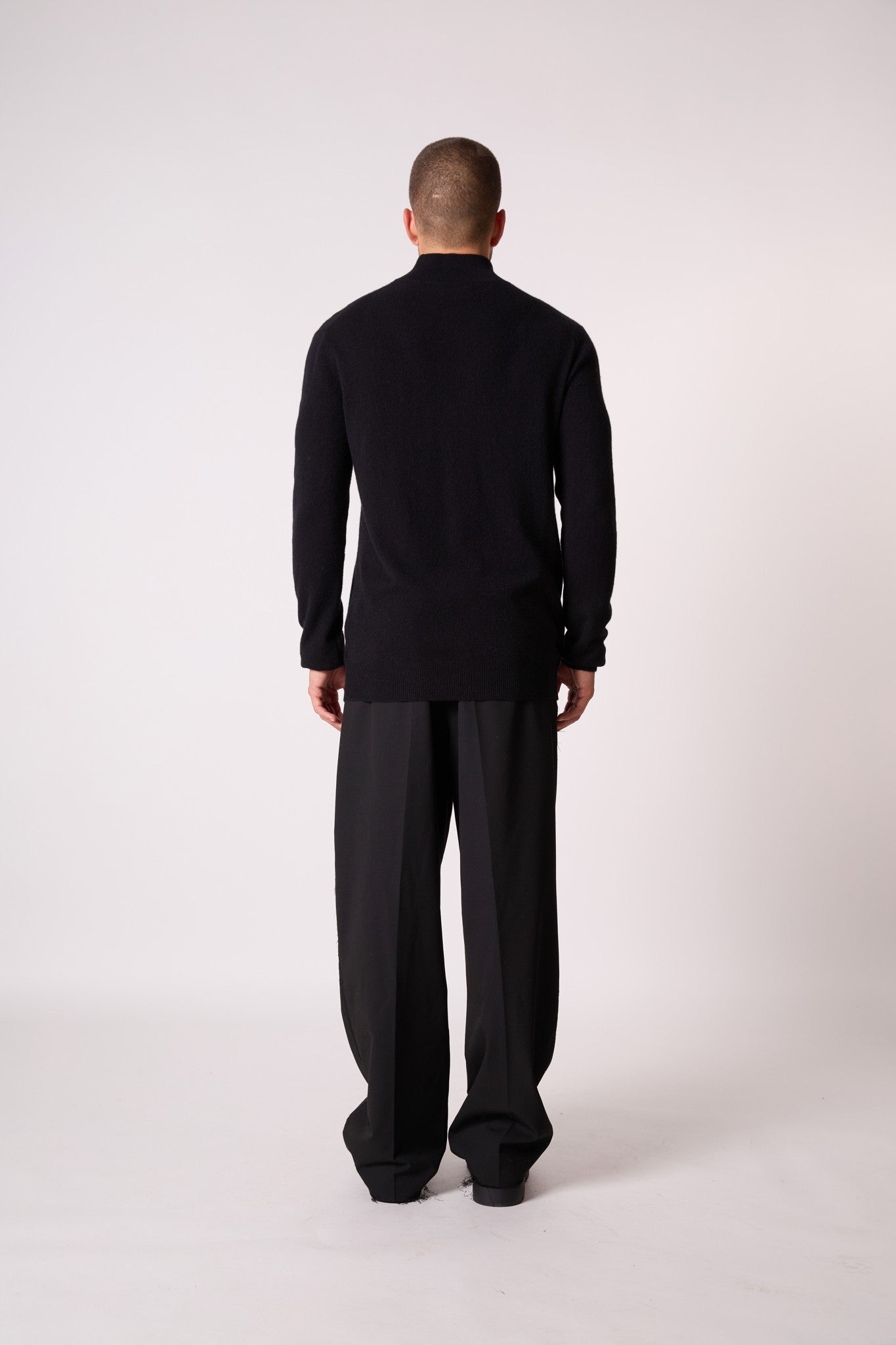 greg pull camionneur noir 100% cachemire