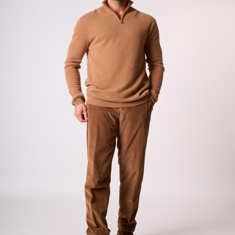 GREG pull camionneur noisette 100% cachemire