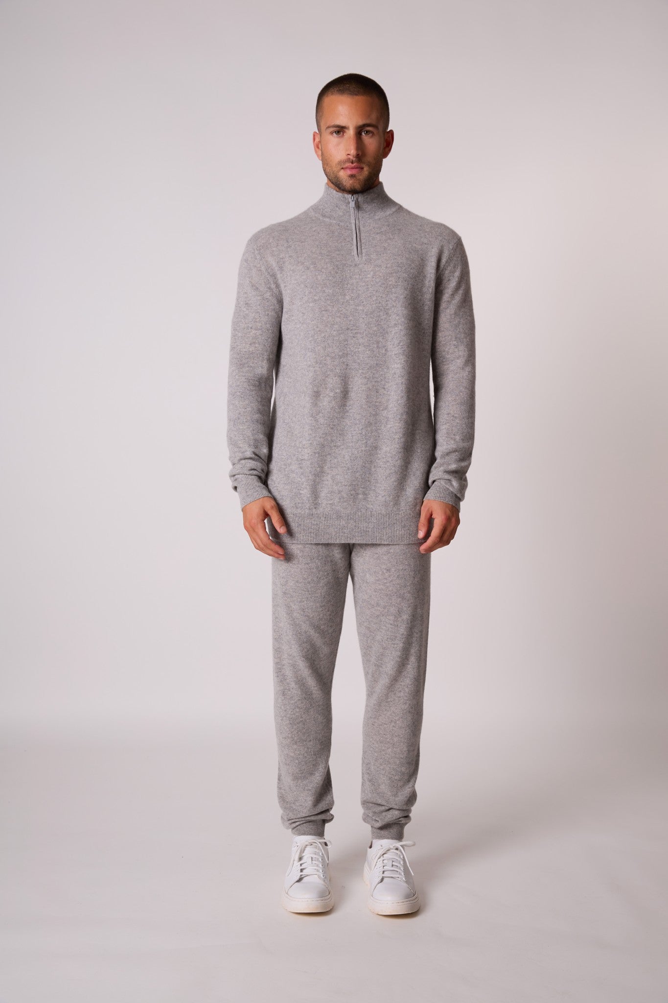 greg pull camionneur nuage chiné 100% cachemire