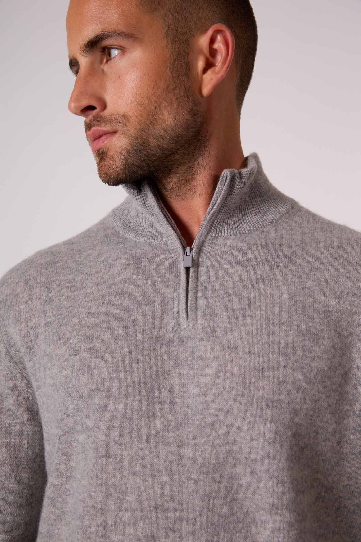 greg pull camionneur nuage chiné 100% cachemire