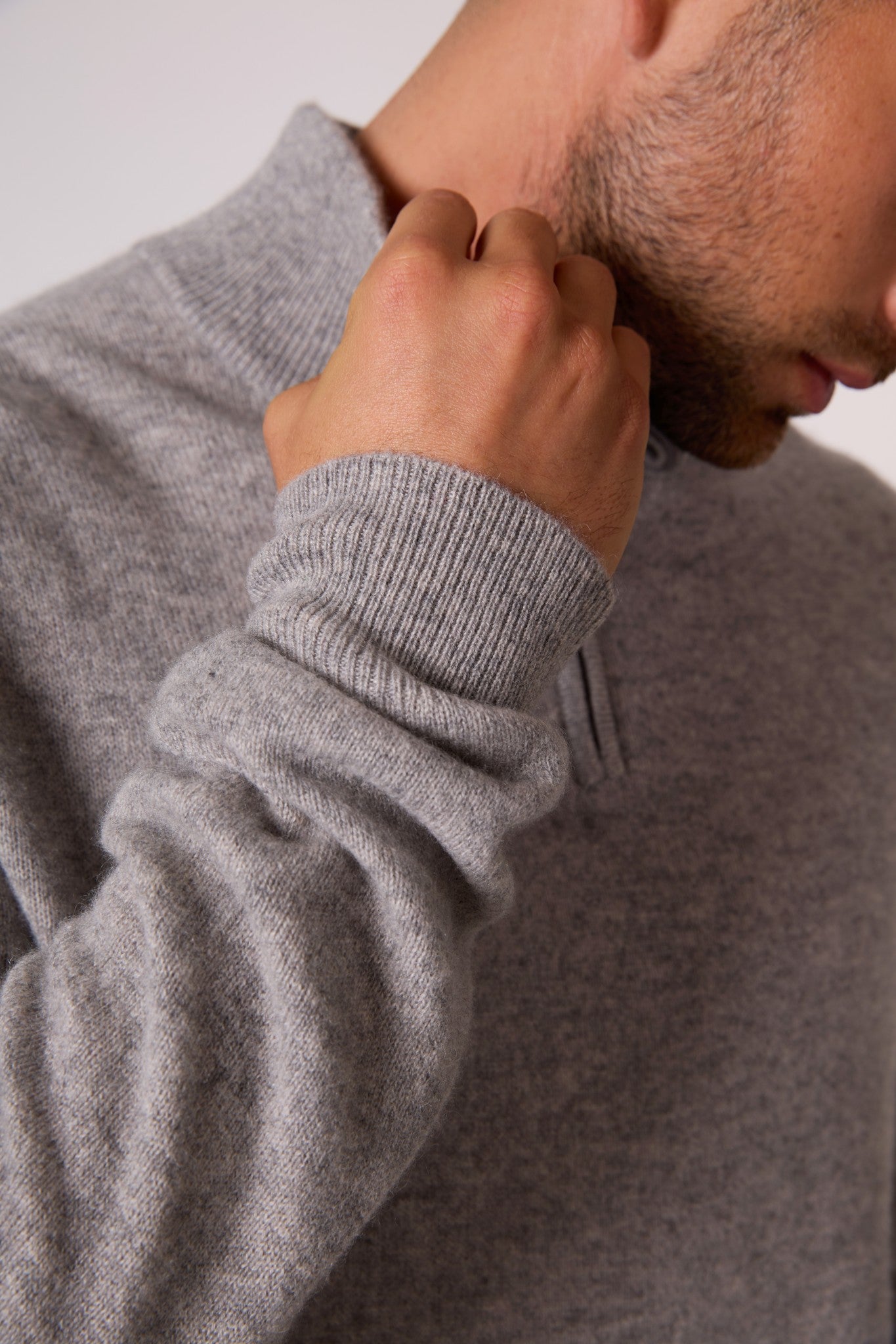 greg pull camionneur nuage chiné 100% cachemire