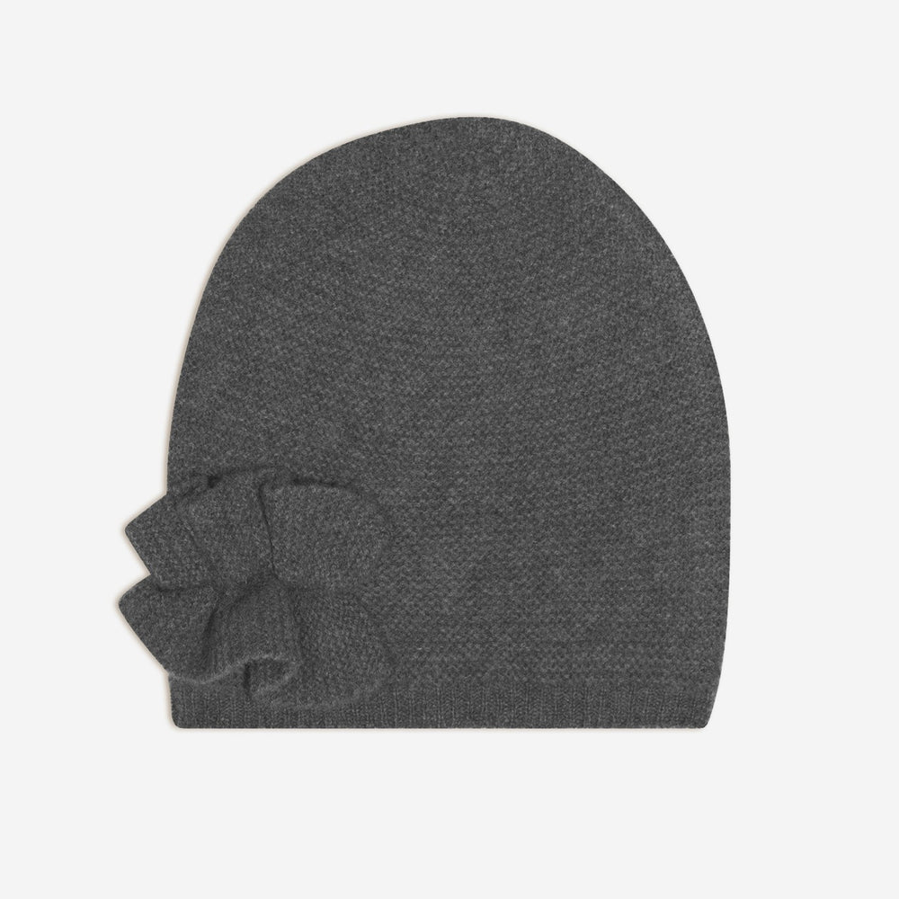 imogen bonnet 4 fils anthracite chiné 100% cachemire