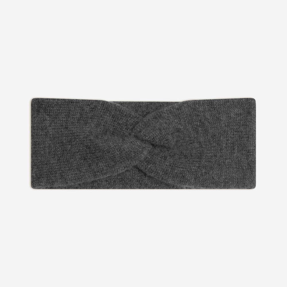 javoi bandeau 4 fils anthracite chiné 100% cachemire
