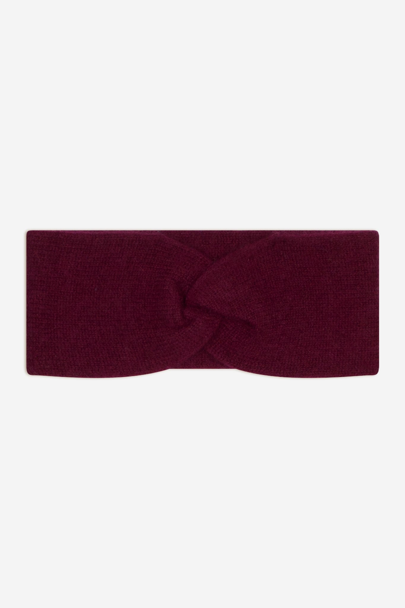 javoi bandeau 4 fils bordeaux 100% cachemire