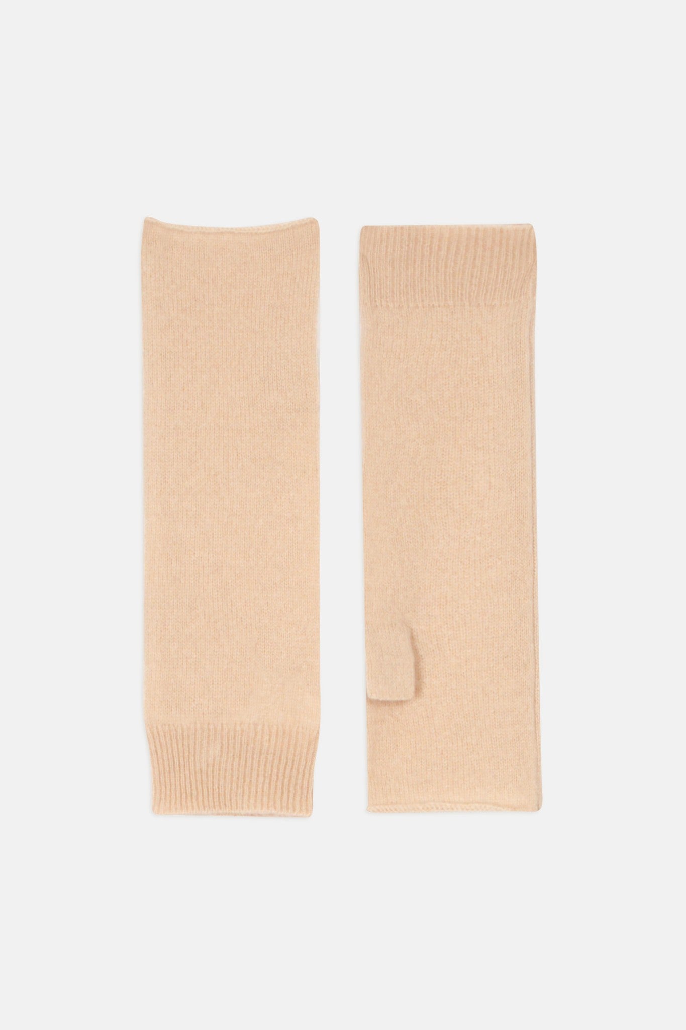 jesse mitaines beige 100% cachemire