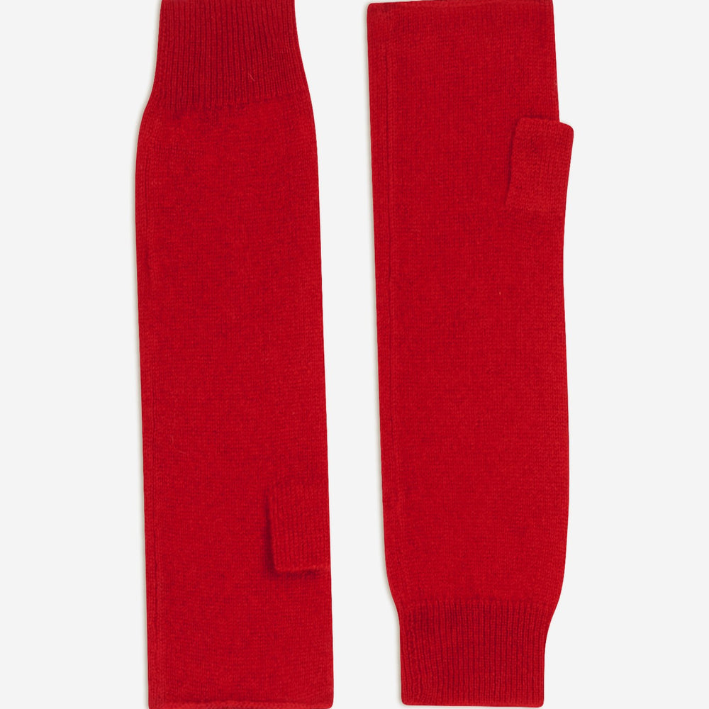 jesse mitaines rouge 100% cachemire