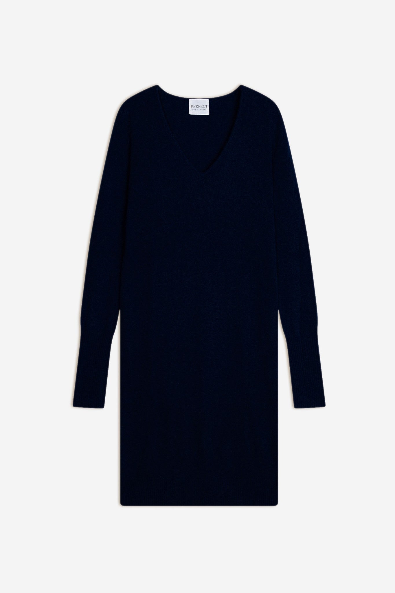 joy robe col v navy 100% cachemire