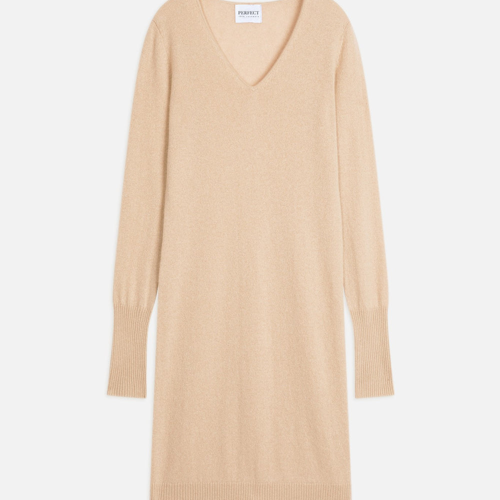 joy robe col v sable 100% cachemire