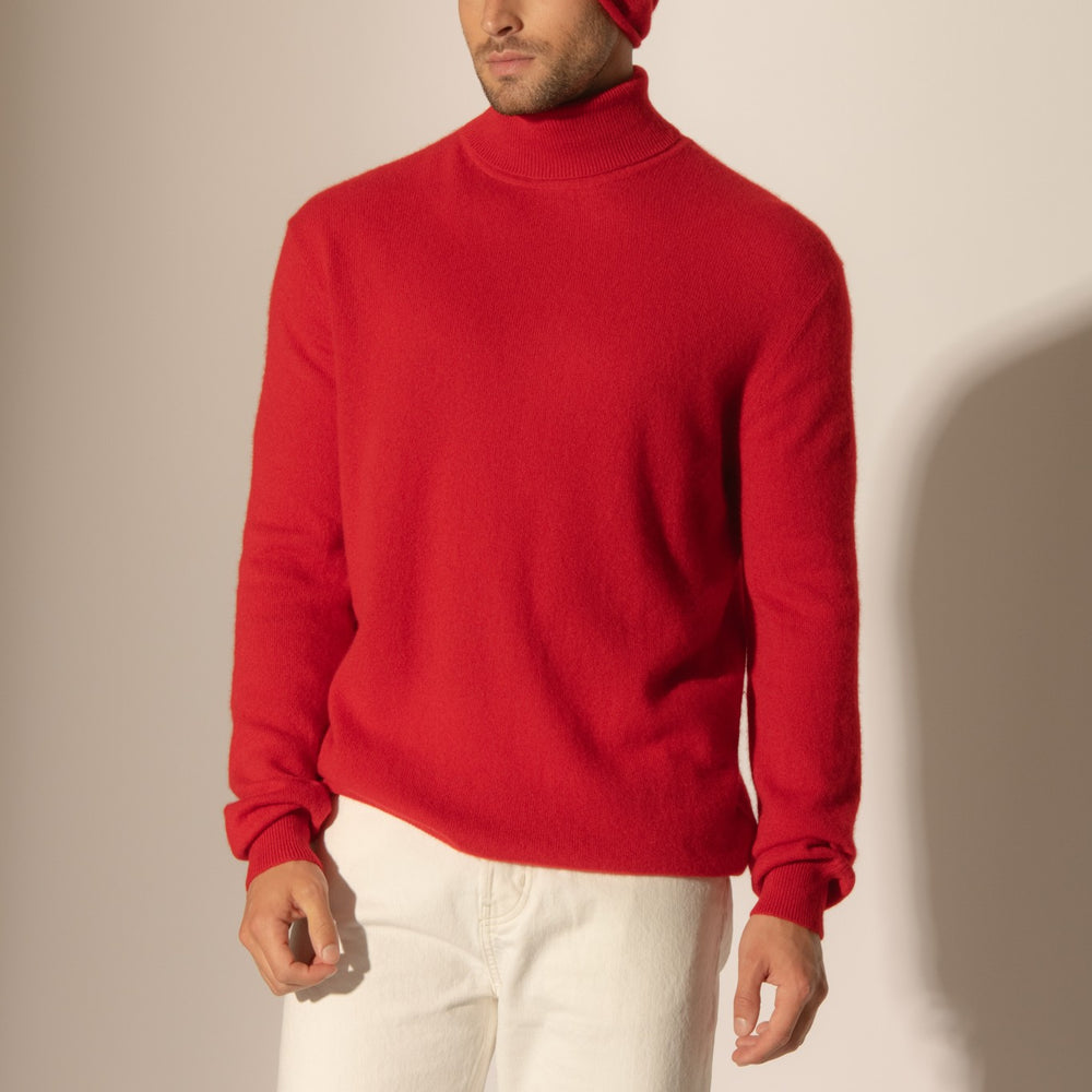 june bonnet rouge 100% cachemire