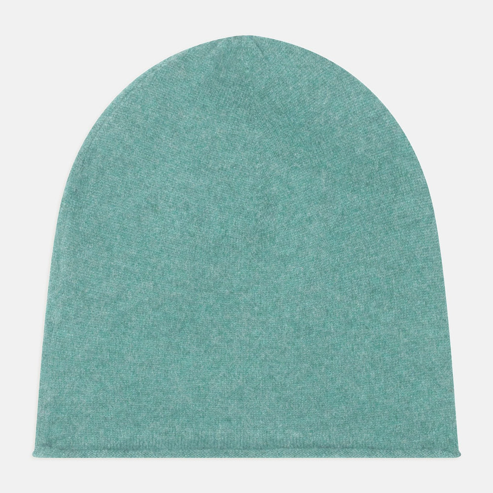 june bonnet vert chiné 100% cachemire