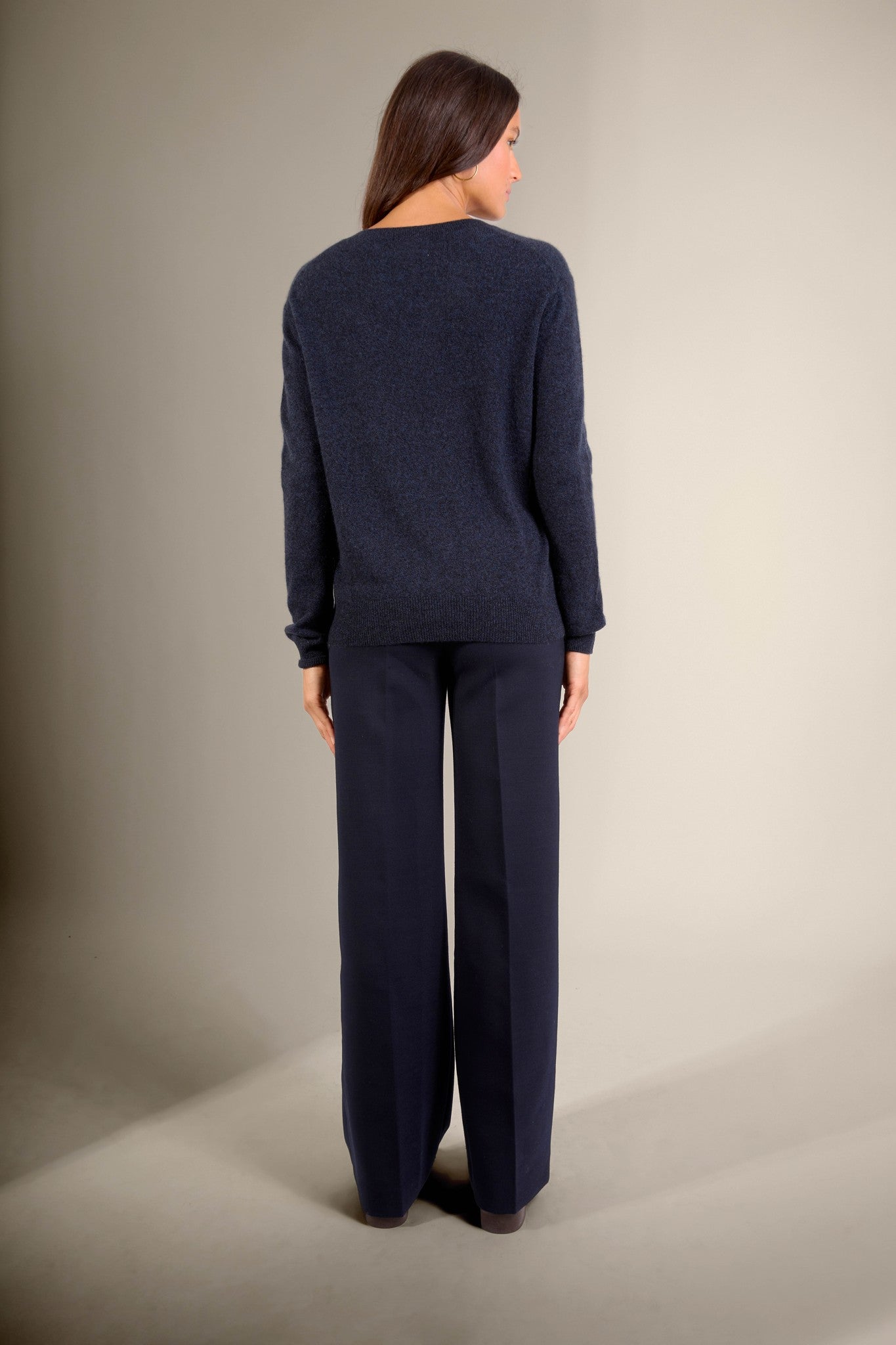 kalie pull col v caviar 100% cachemire