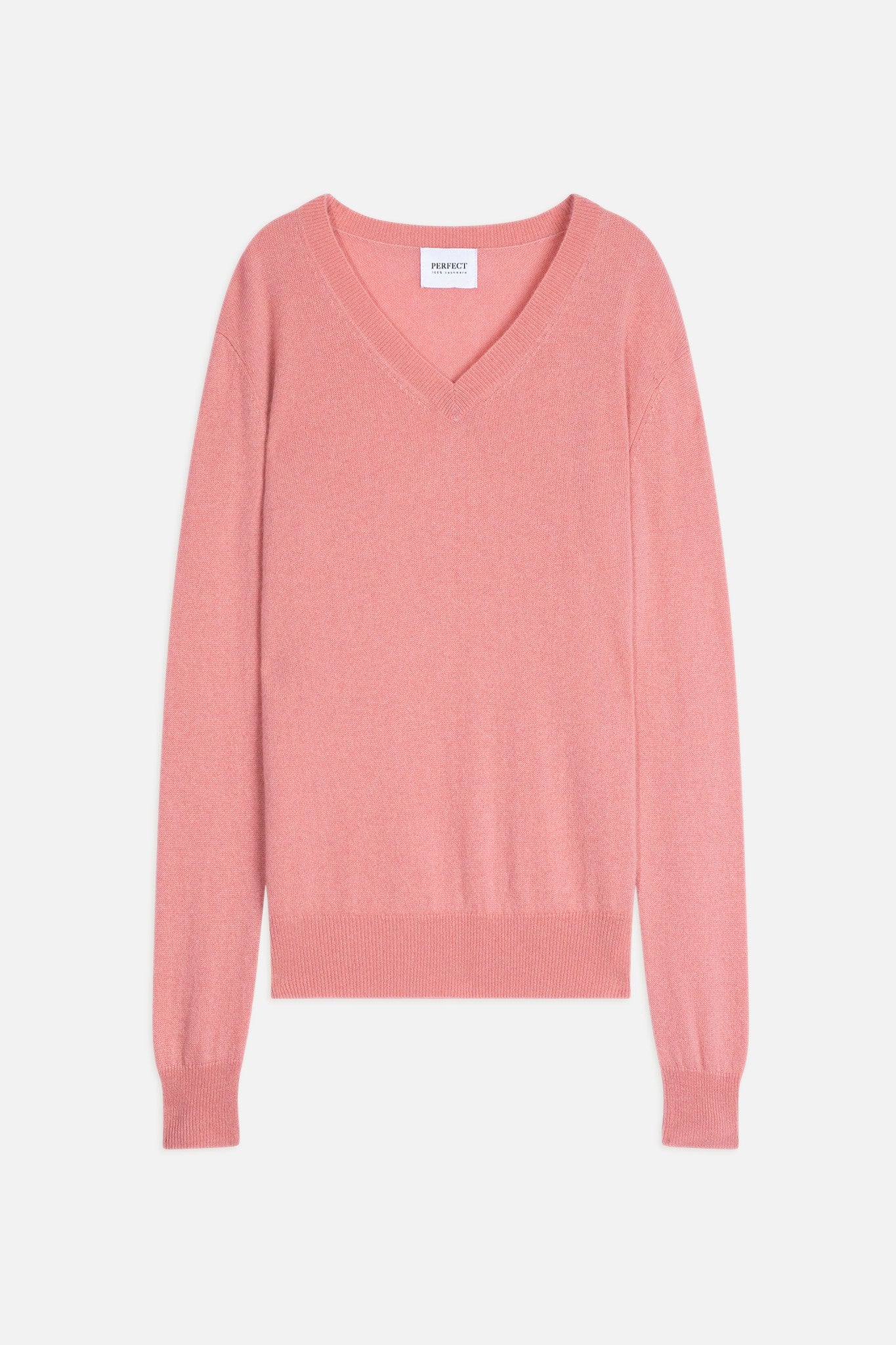 kalie pull col v jacinthe 100% cachemire