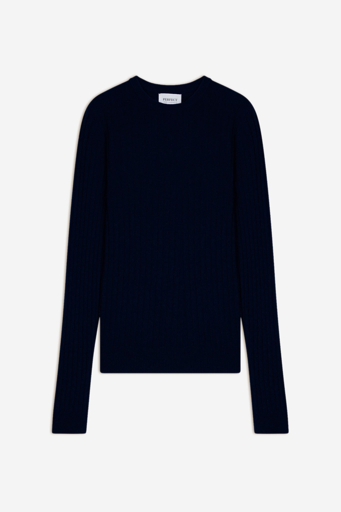 kylie pull col rond navy 100% cachemire
