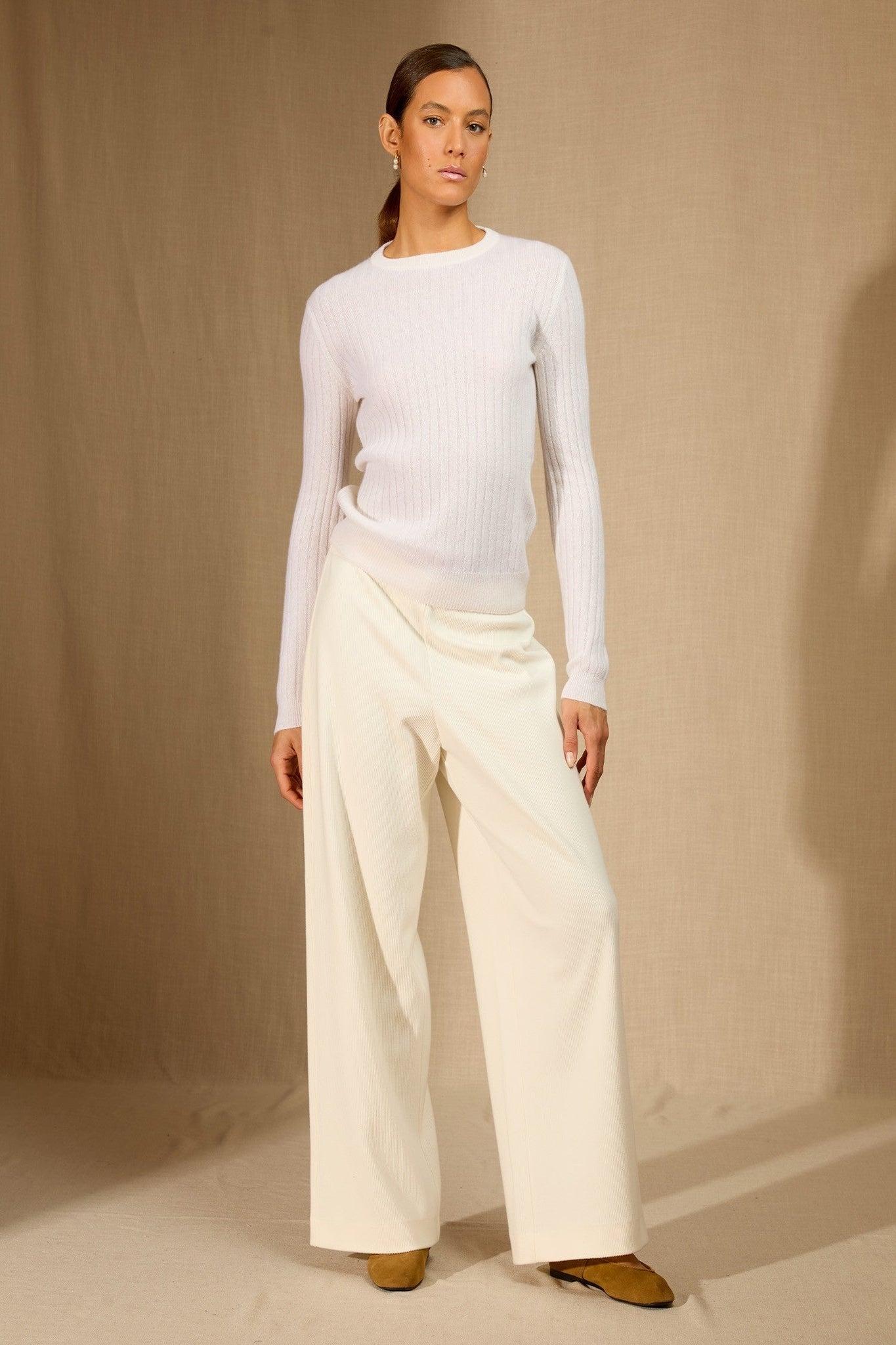 kylie pull col rond neige 100% cachemire