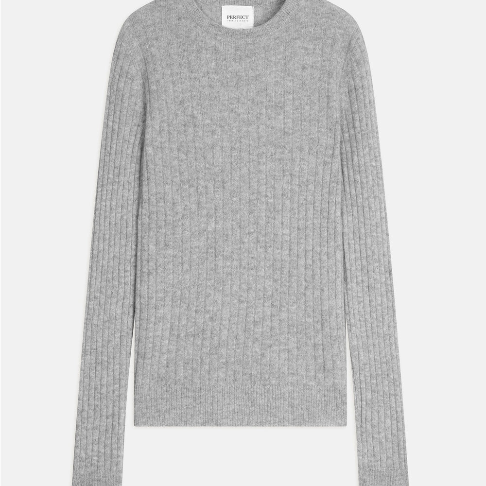 kylie pull col rond nuage chiné 100% cachemire