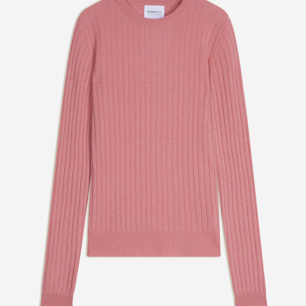 kylie pull col rond pétale 100% cachemire