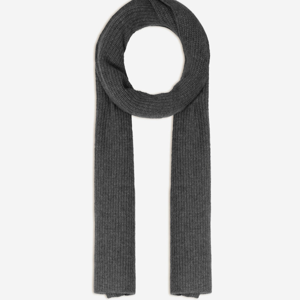 louane écharpe 4 fils anthracite chiné 100% cachemire