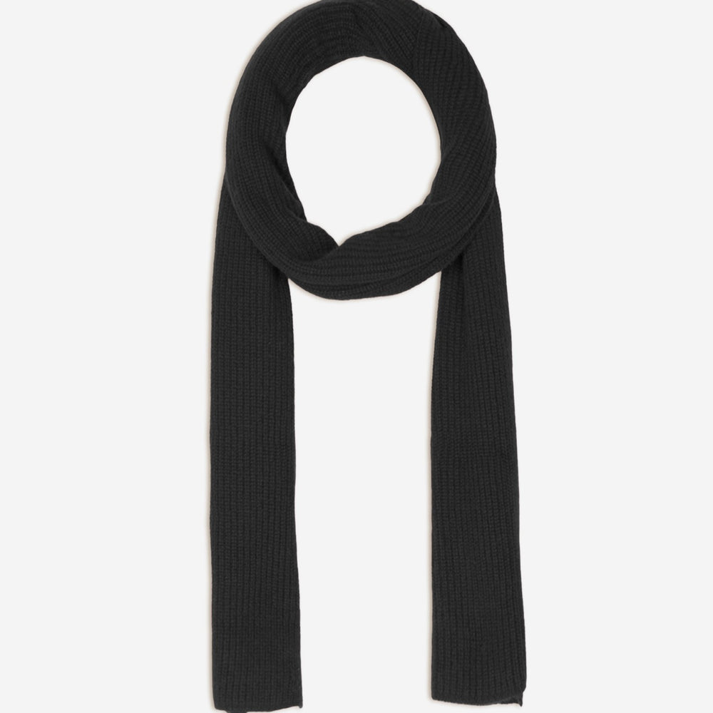 louane écharpe 4 fils noir 100% cachemire