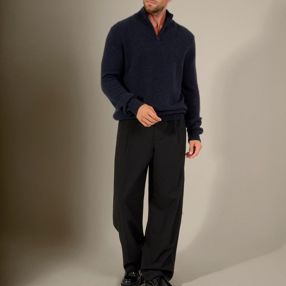 louis pull camionneur 4 fils caviar 100% cachemire