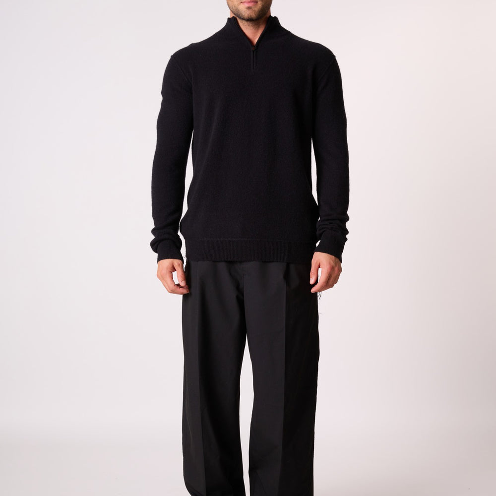 lucas pull camionneur noir 100% cachemire