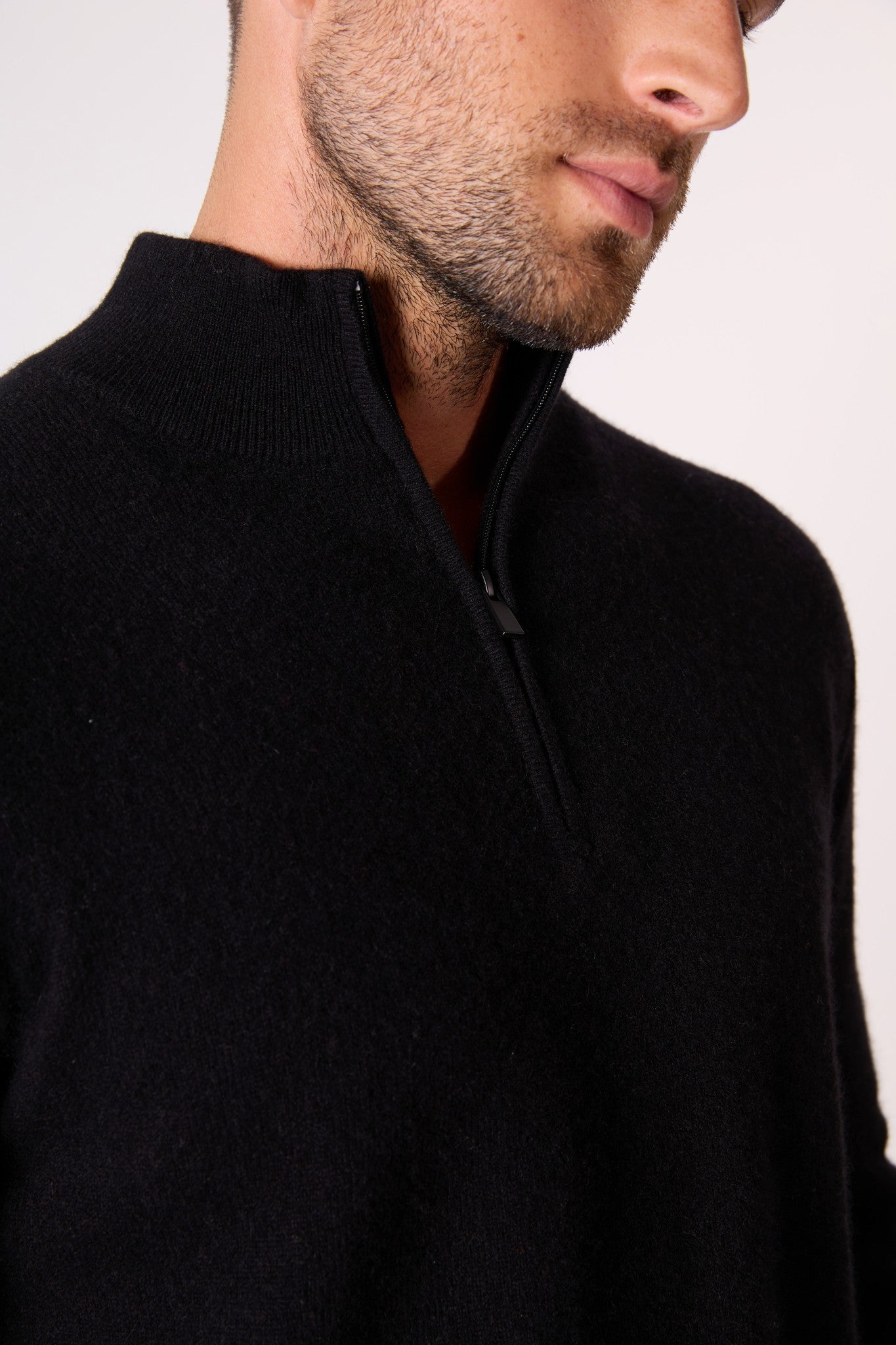 lucas pull camionneur noir 100% cachemire