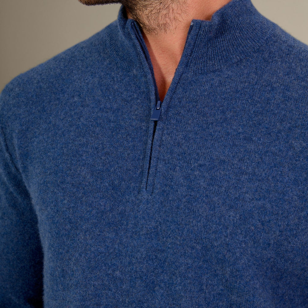 lucas pull camionneur ocean chiné 100% cachemire