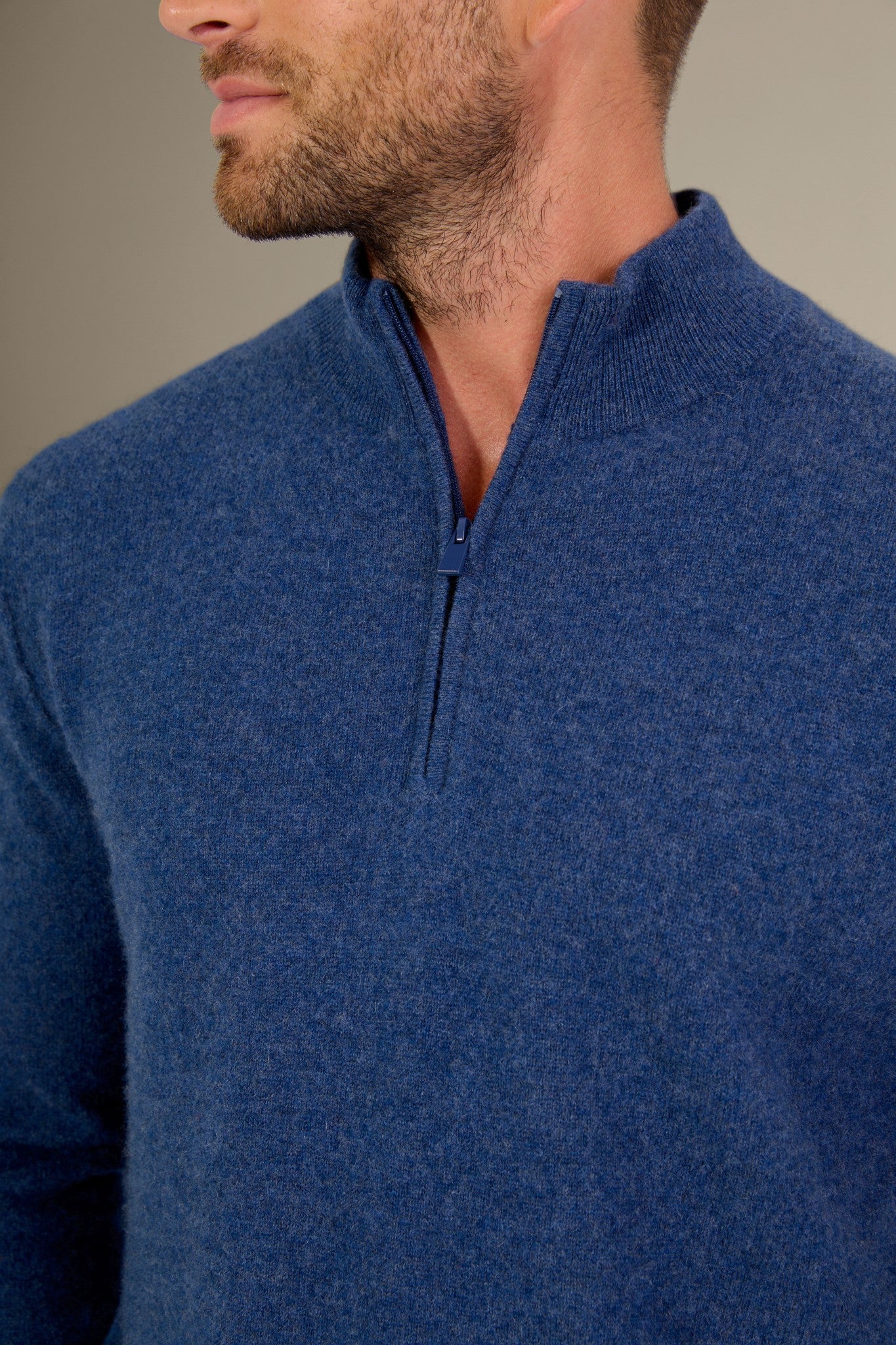 lucas pull camionneur ocean chiné 100% cachemire