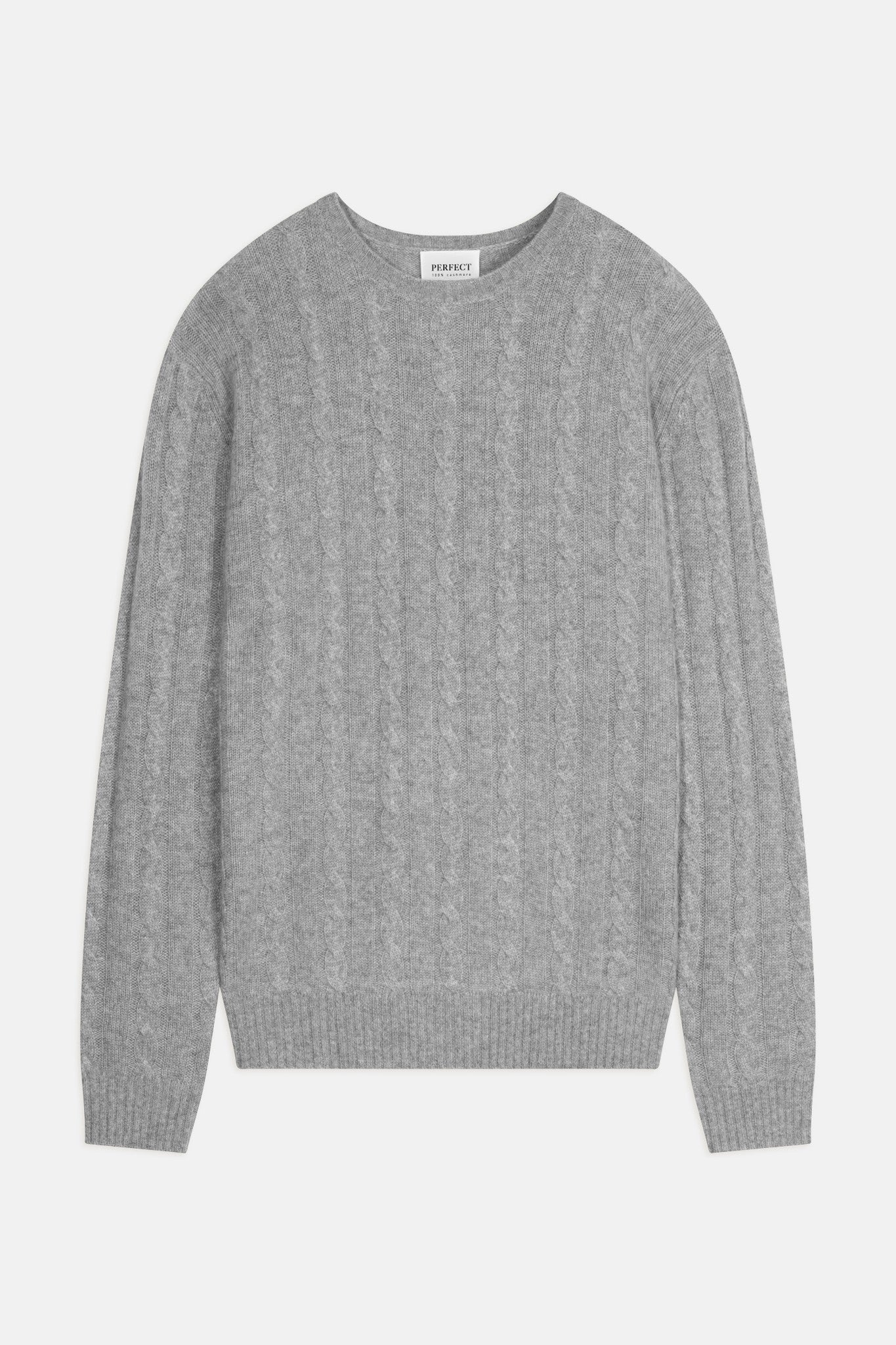 lunario pull col rond 4 fils nuage chiné 100% cachemire