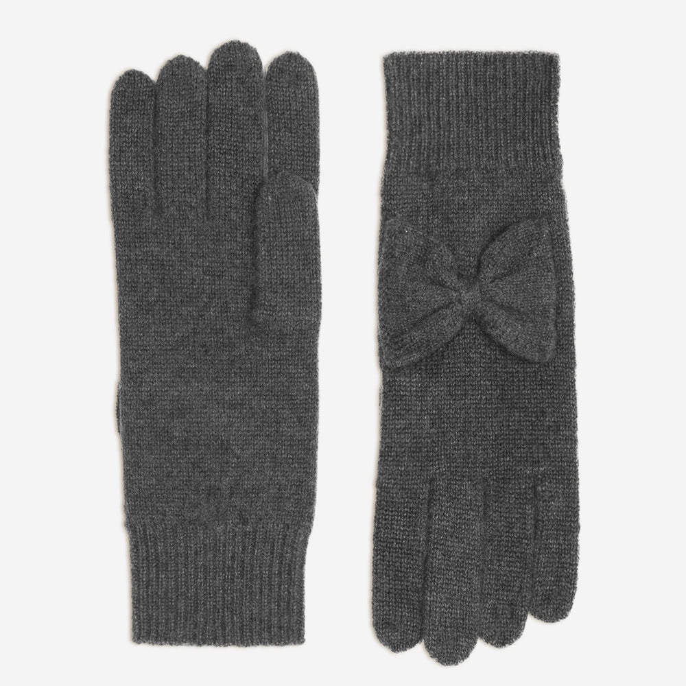 luss gants 4 fils anthracite chiné 100% cachemire
