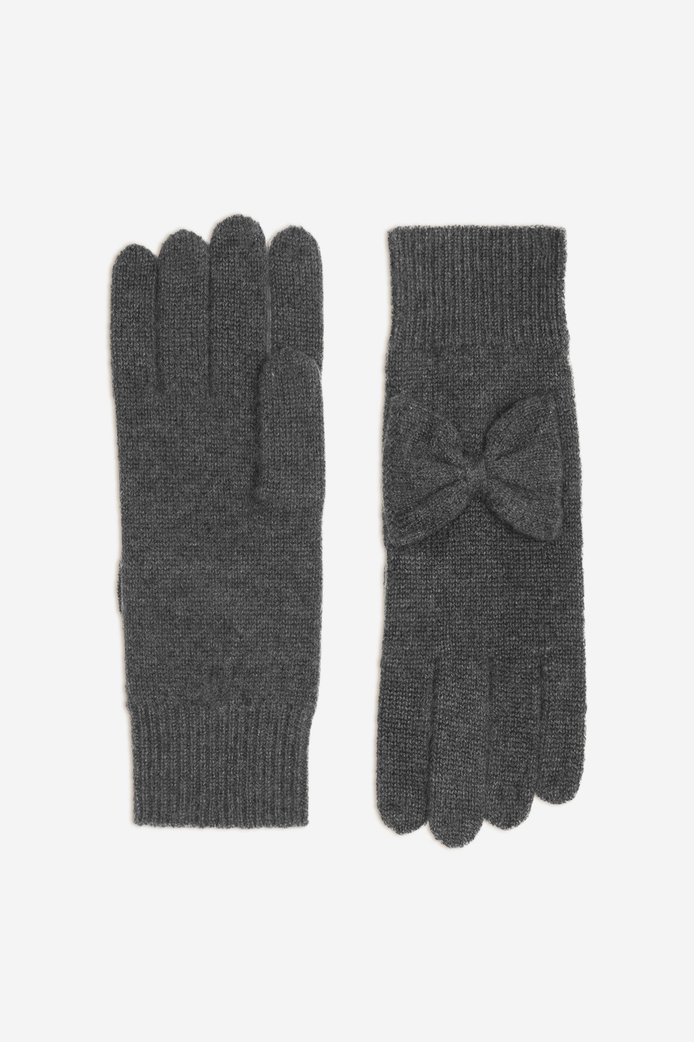 luss gants 4 fils anthracite chiné 100% cachemire