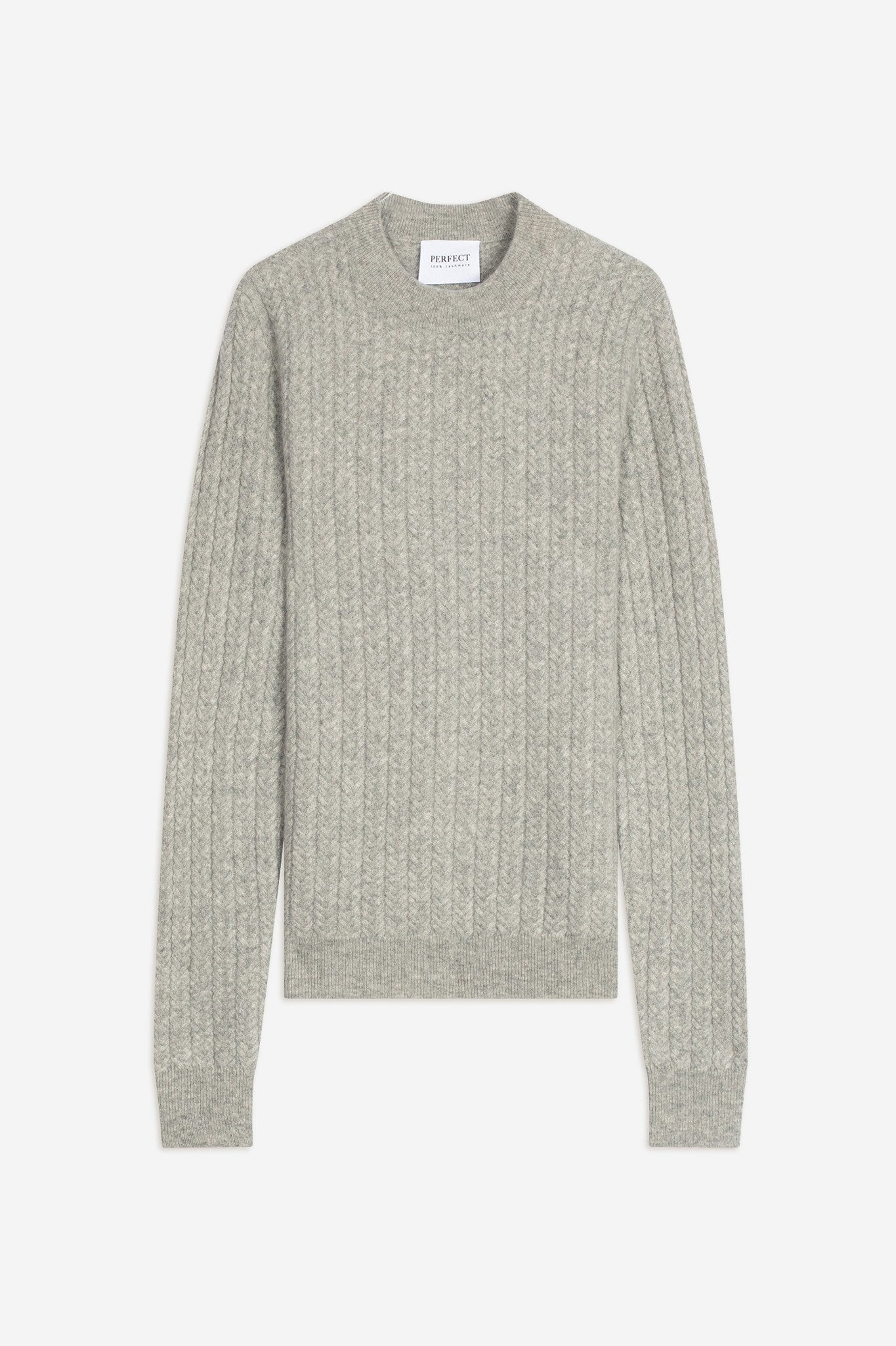 maelle pull col rond nuage chiné 100% cachemire