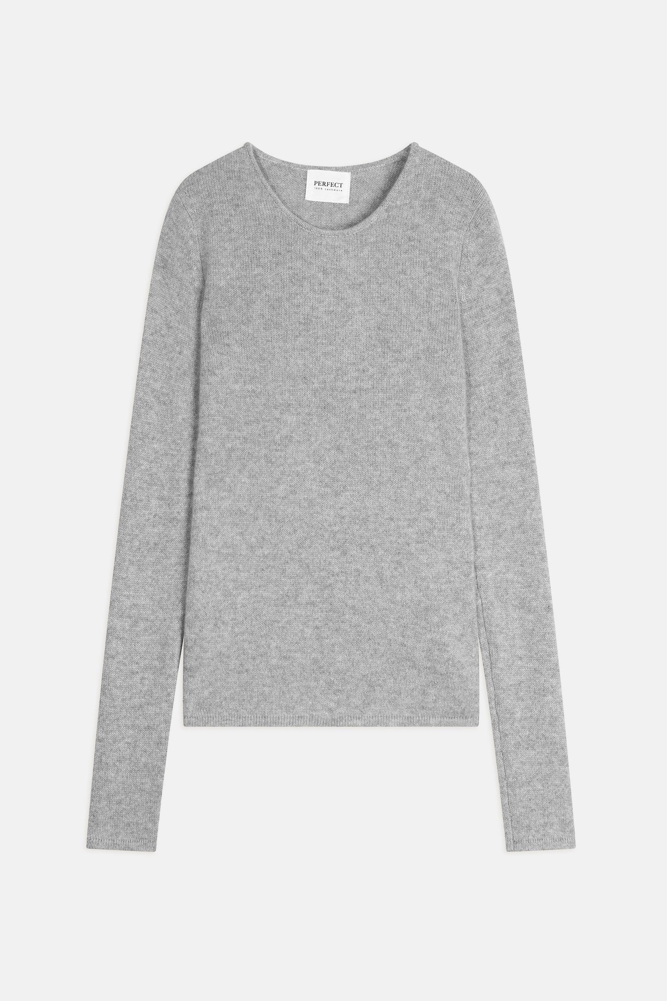 marya pull col rond 4 fils nuage chiné 100% cachemire