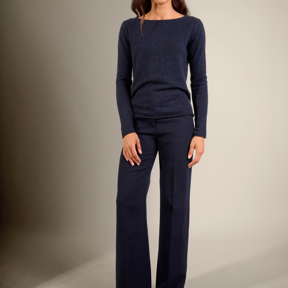 megan pull col bateau caviar 100% cachemire