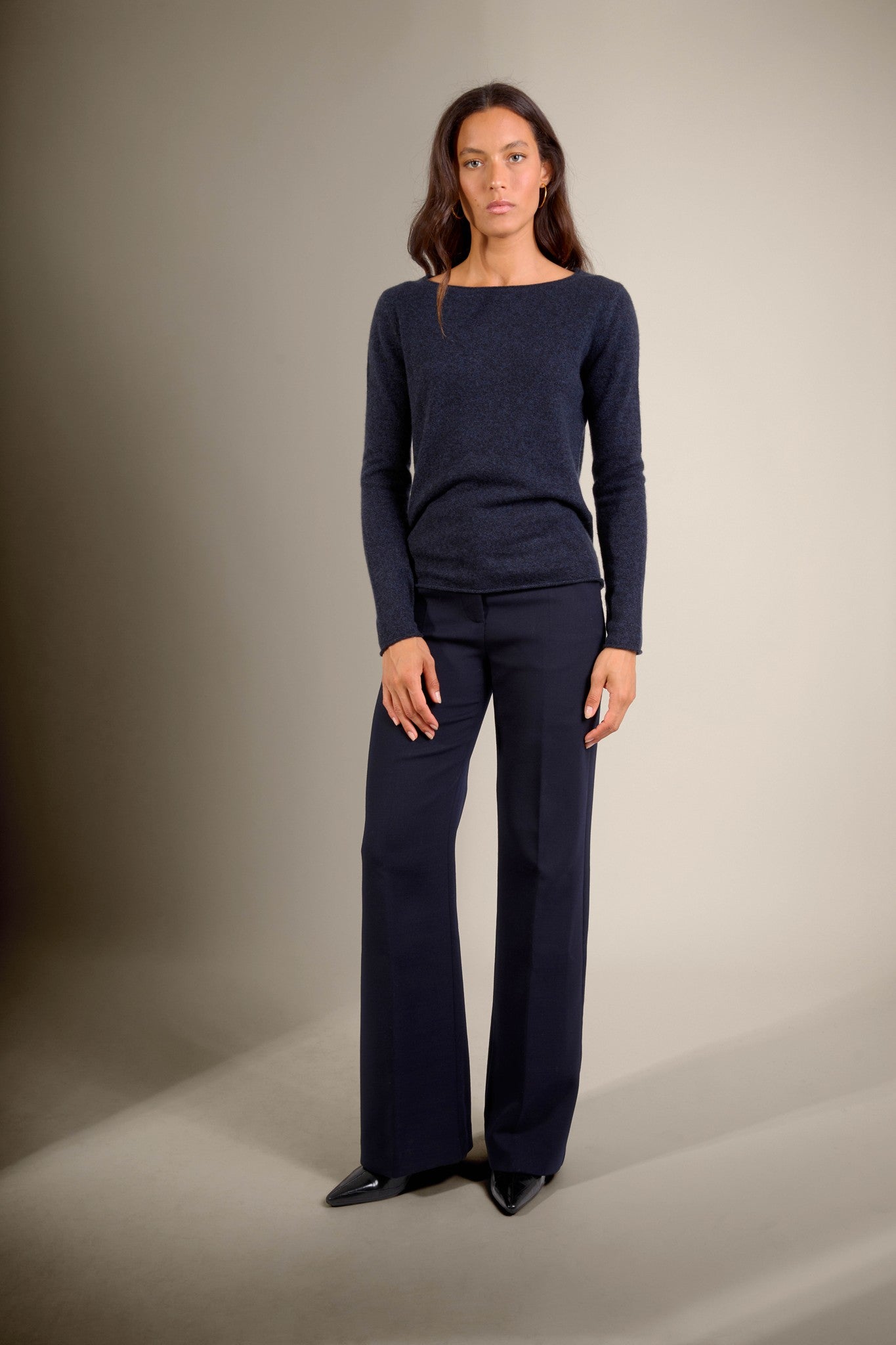 megan pull col bateau caviar 100% cachemire