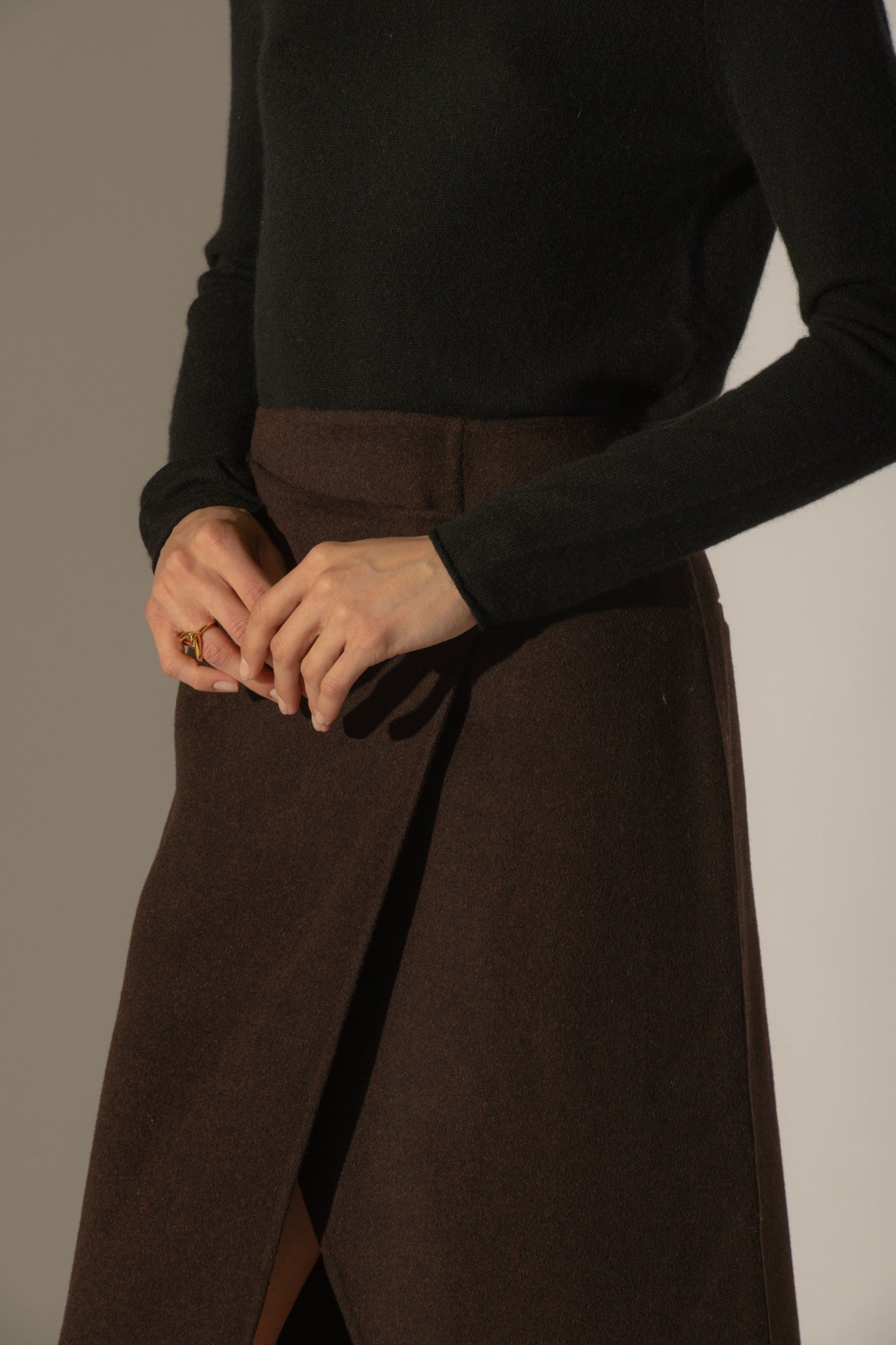 megan pull col bateau noir 100% cachemire