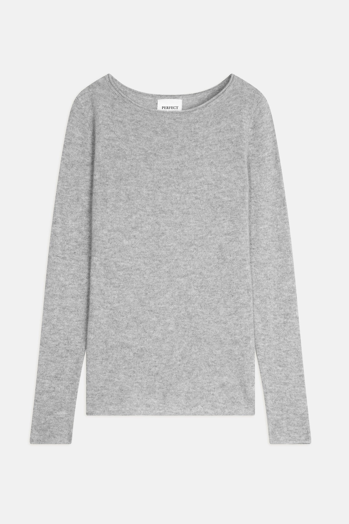 megan pull col bateau nuage chiné 100% cachemire