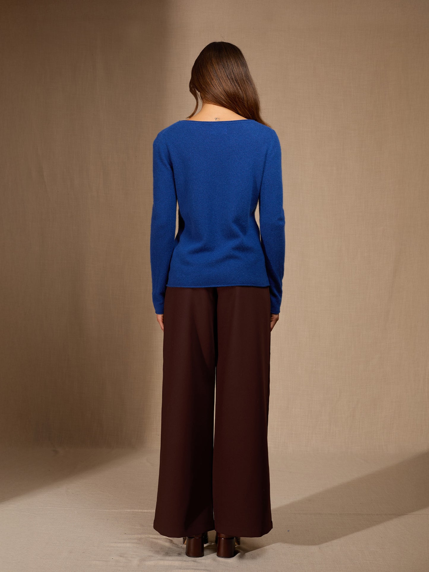 MEGAN pull col bateau outremer 100% cachemire