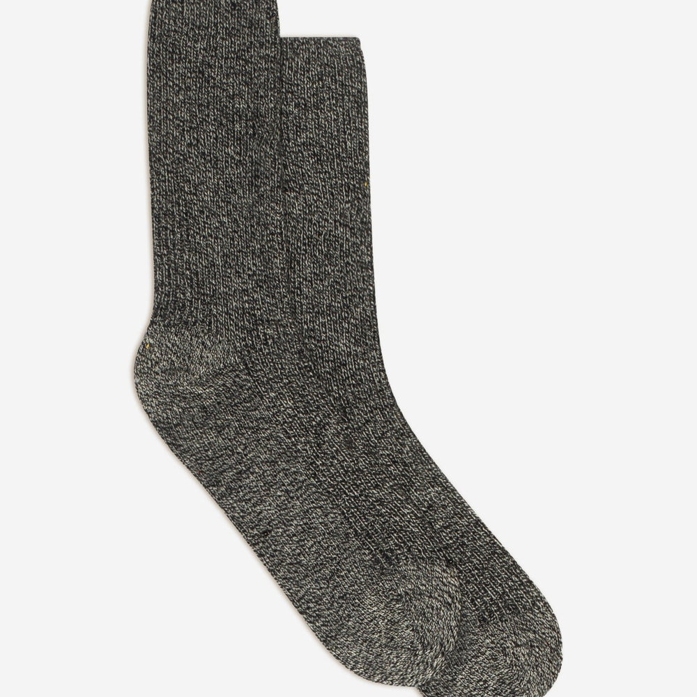molilou chaussettes 4 fils noir/blanc 100% cachemire