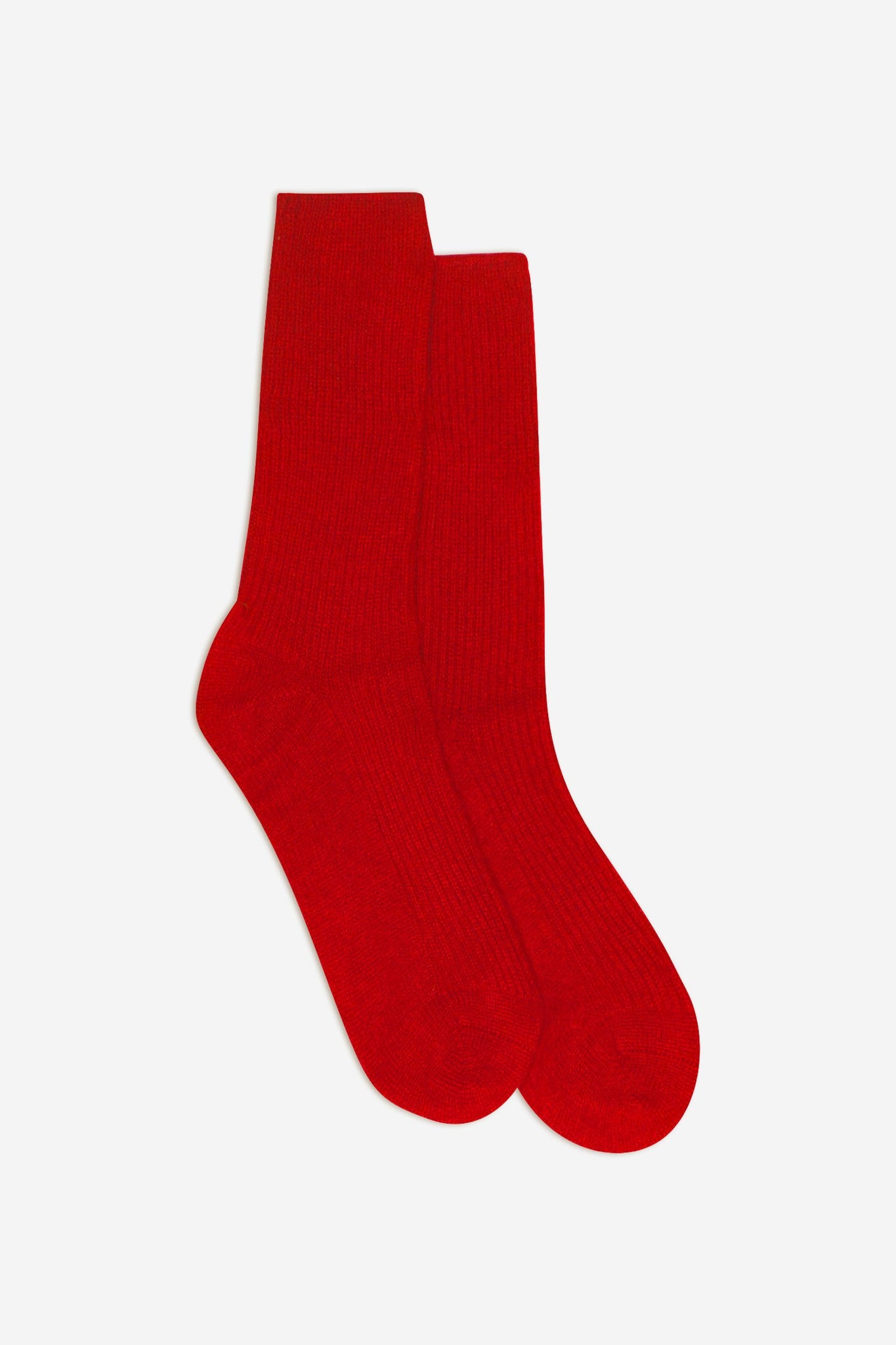 molilou chaussettes 4 fils rouge 100% cachemire
