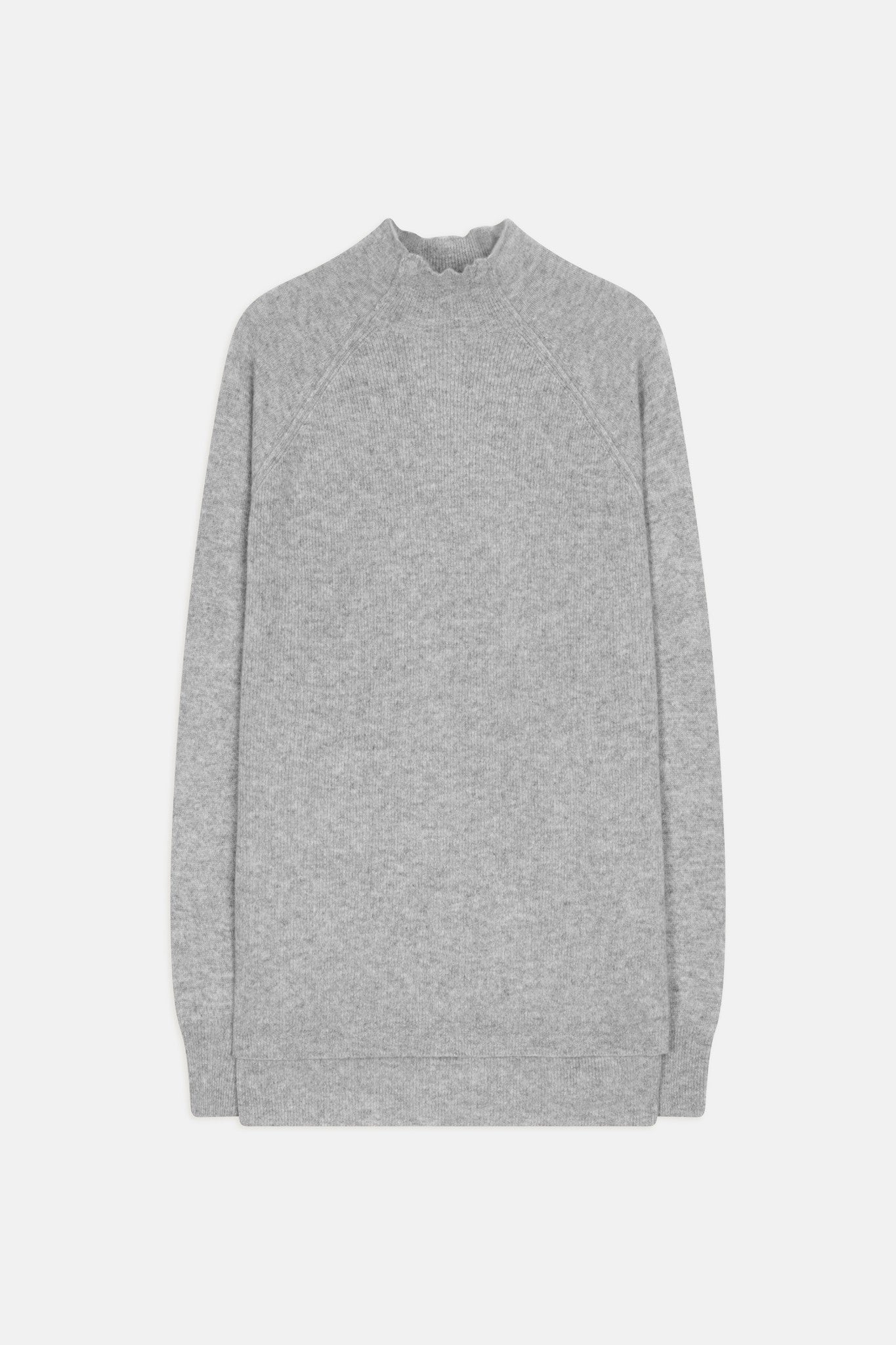 mollayra pull col montant nuage chiné 100% cachemire