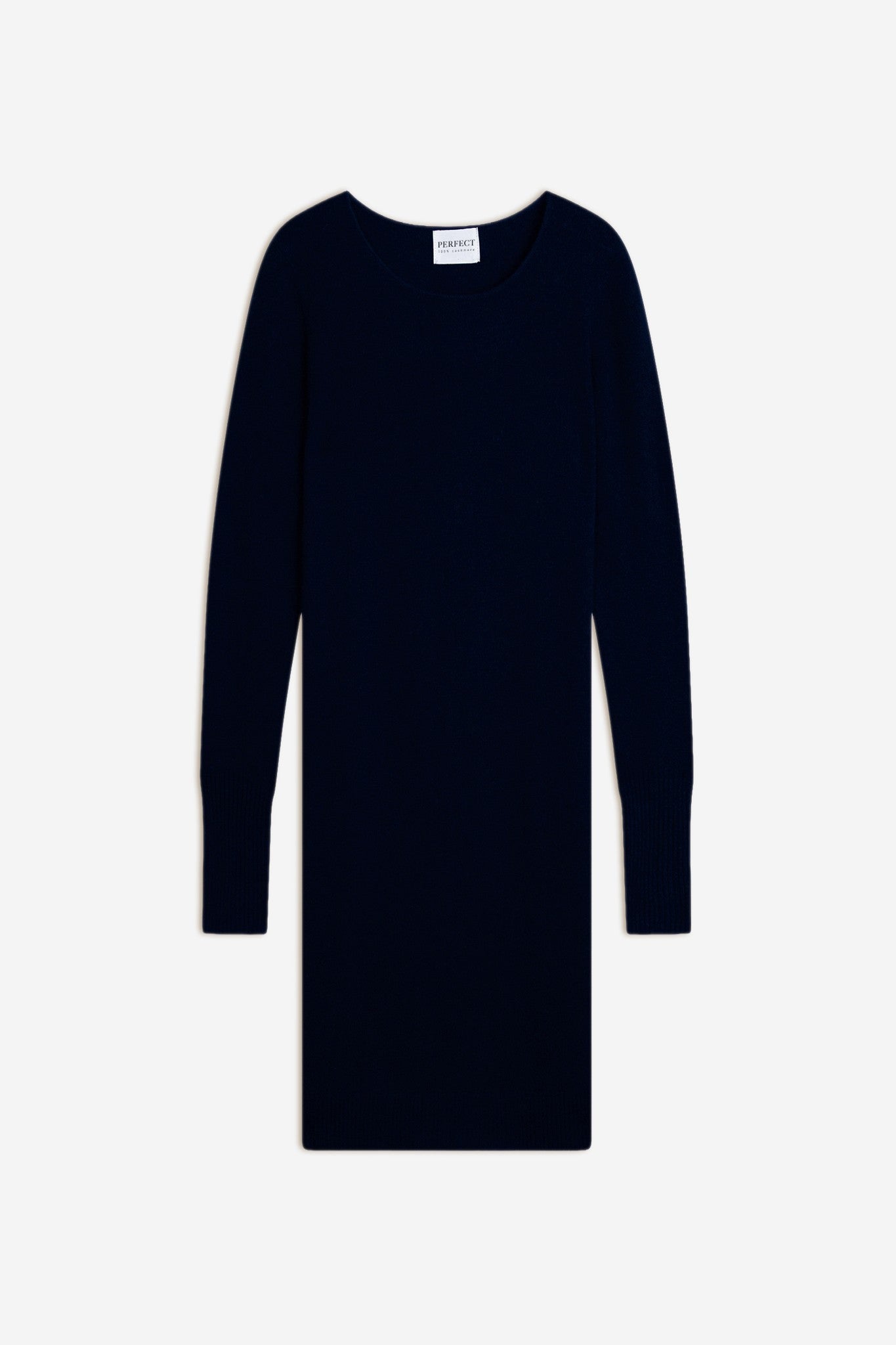 molli robe col rond navy 100% cachemire