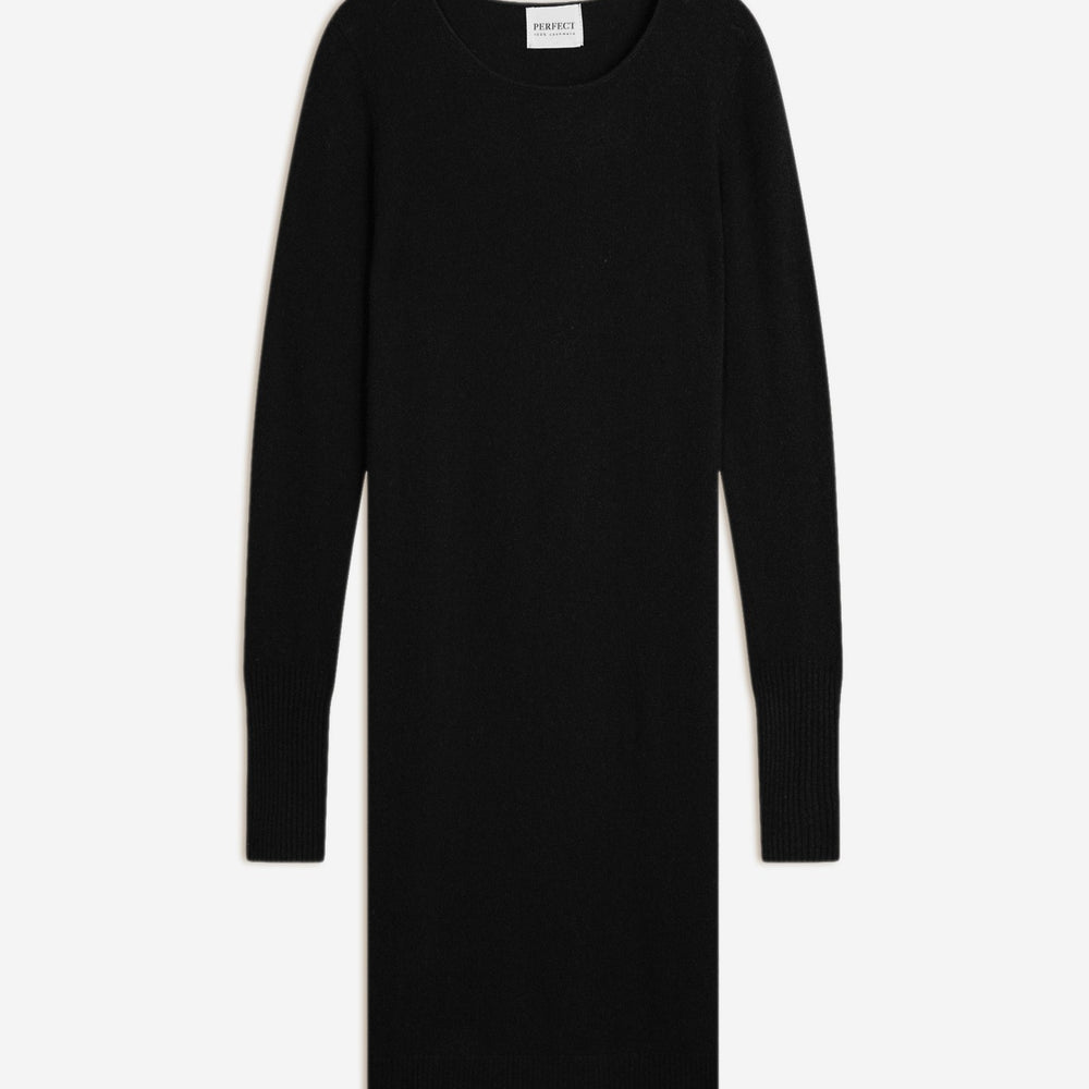 molli robe col rond noir 100% cachemire