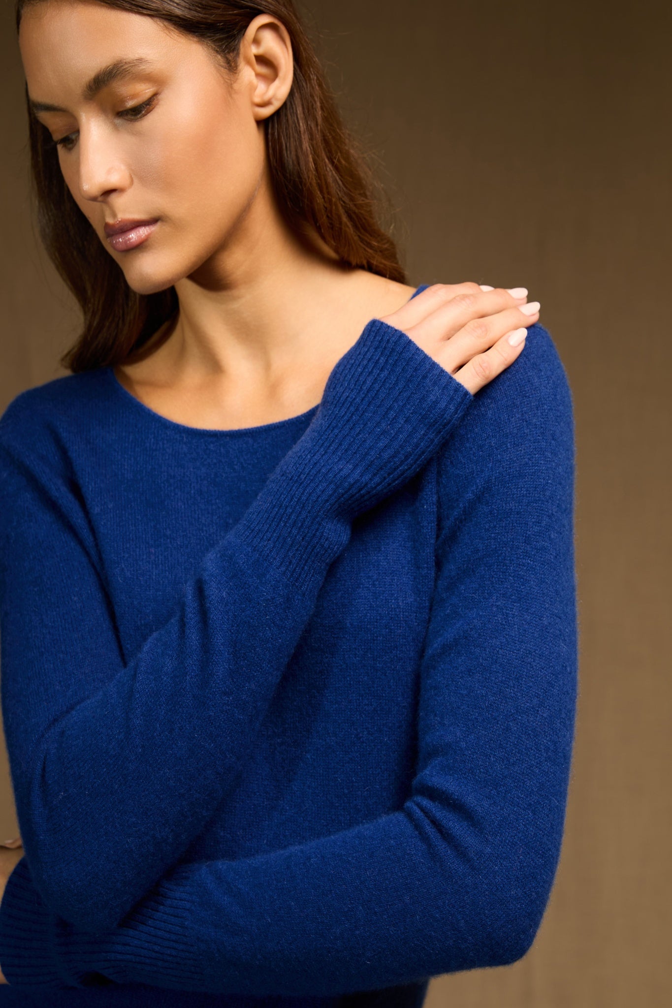 molli robe col rond outremer 100% cachemire