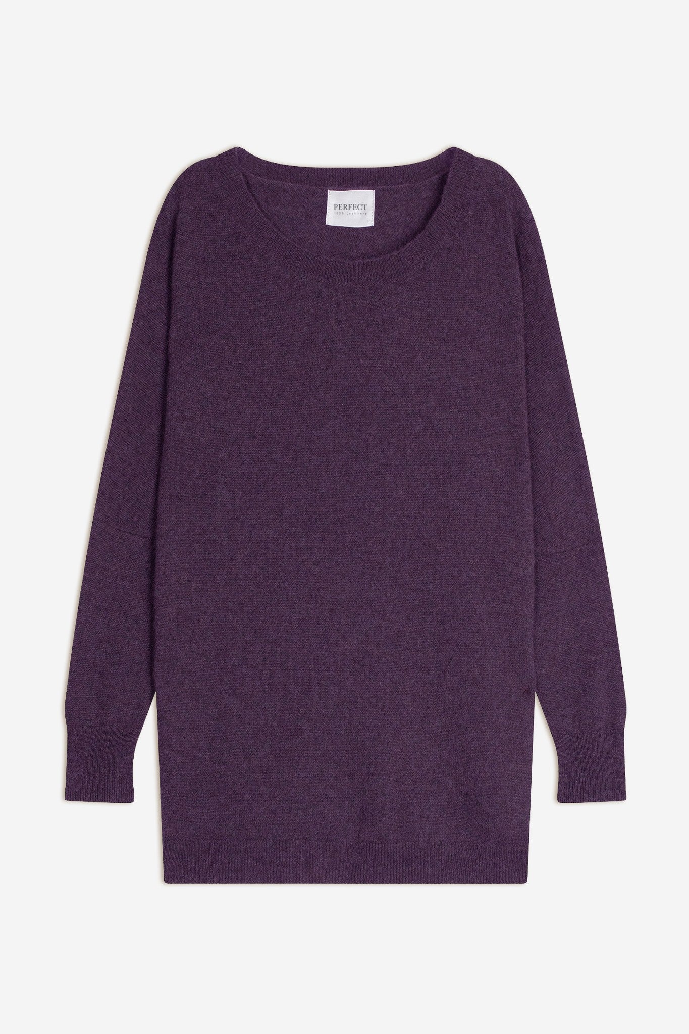 molly pull chauve souris violet chiné 100% cachemire