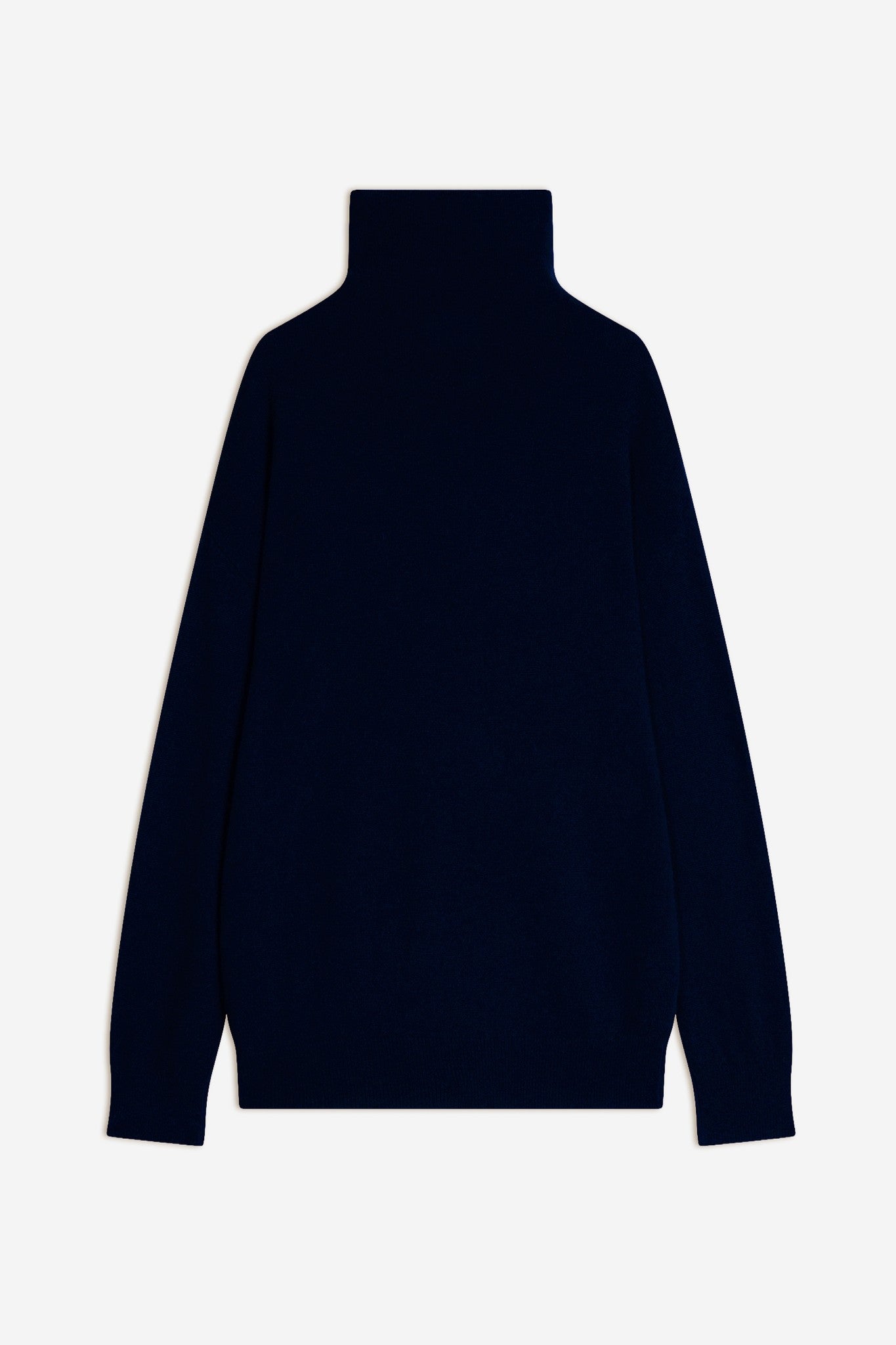 nethan pull col montant navy 100% cachemire
