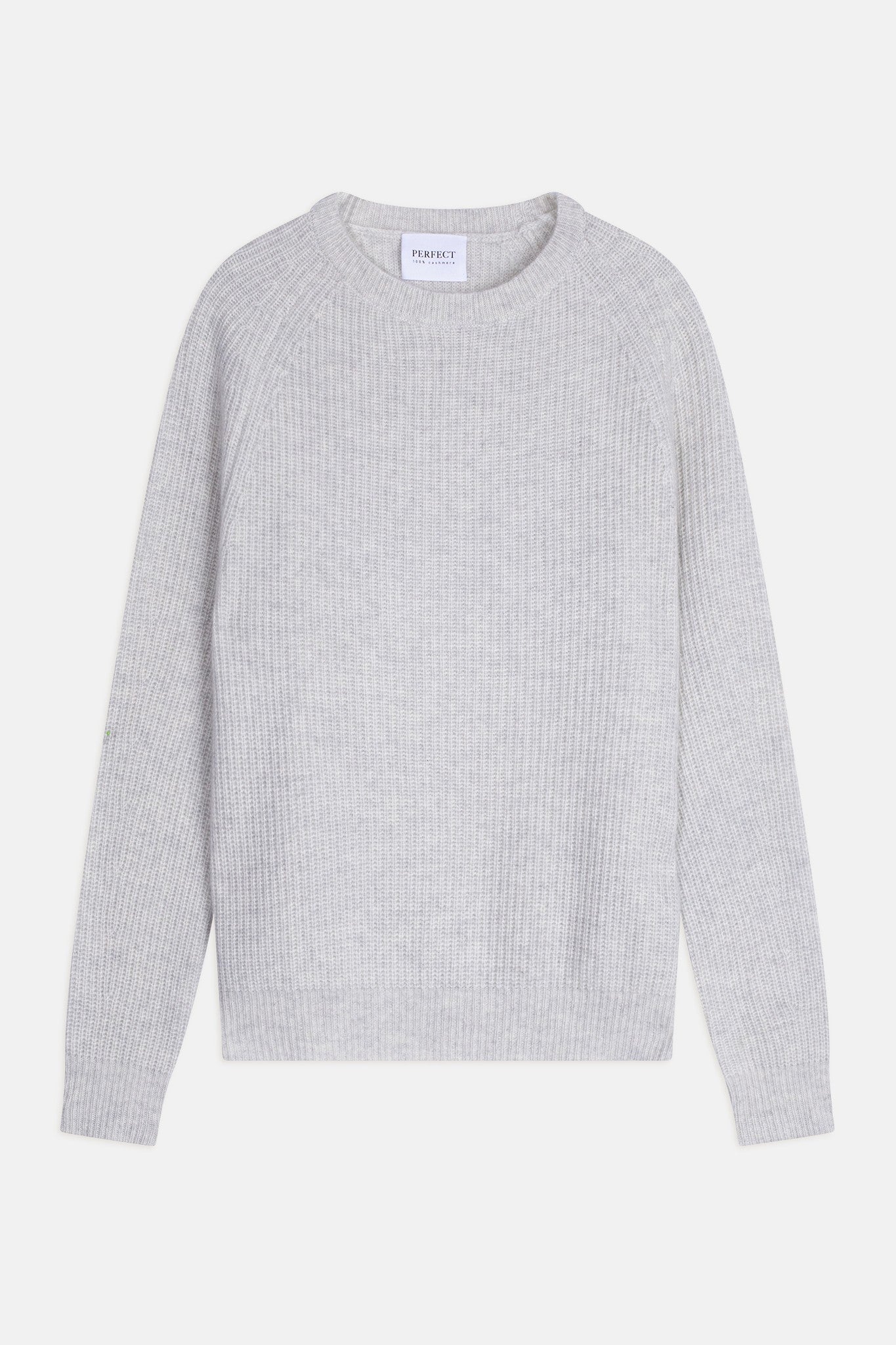 oceane pull col rond 4 fils gris perle chiné 100% cachemire