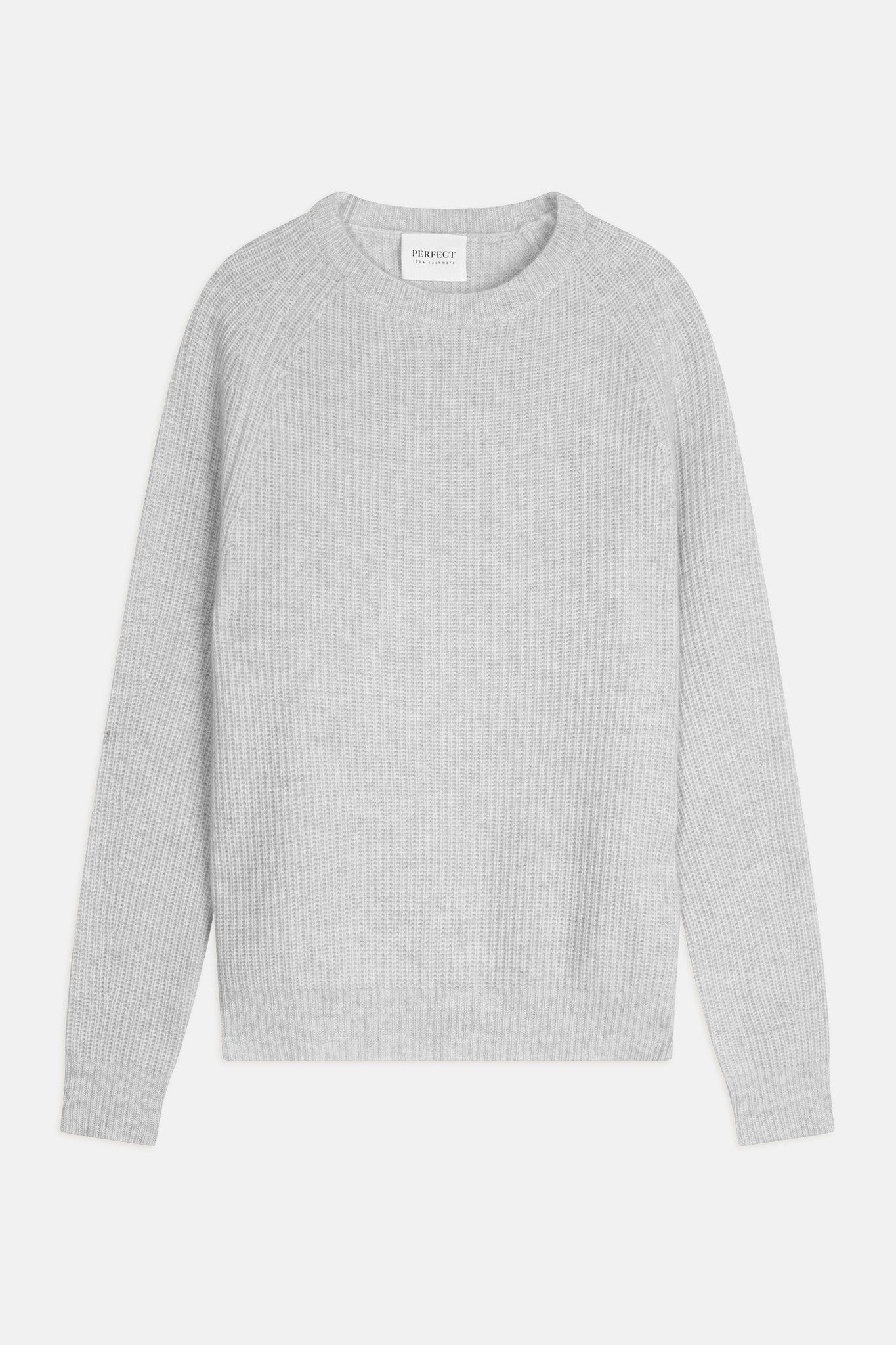 oceane pull col rond 4 fils gris perle chiné 100% cachemire