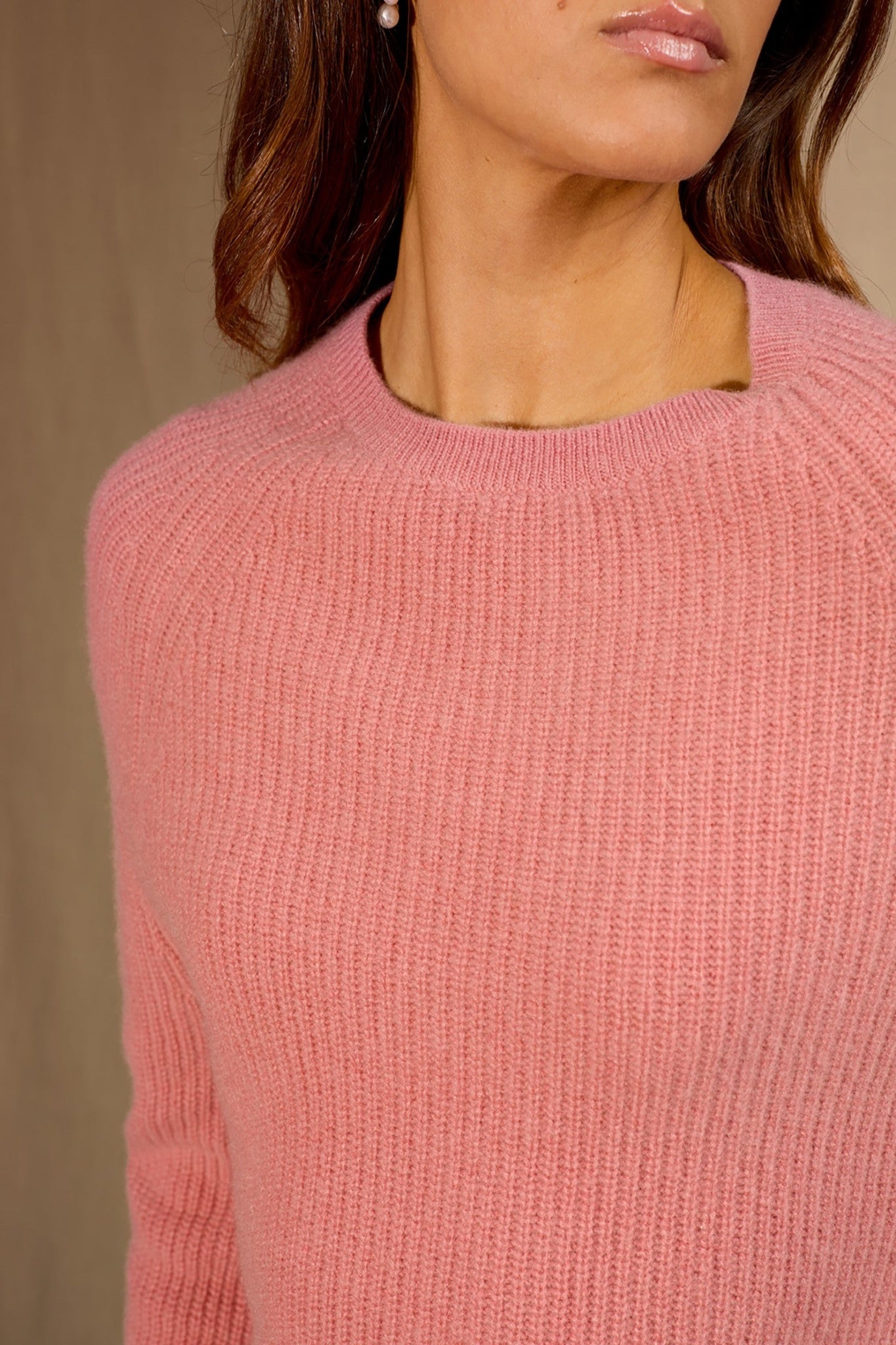 oceane pull col rond 4 fils pétale 100% cachemire