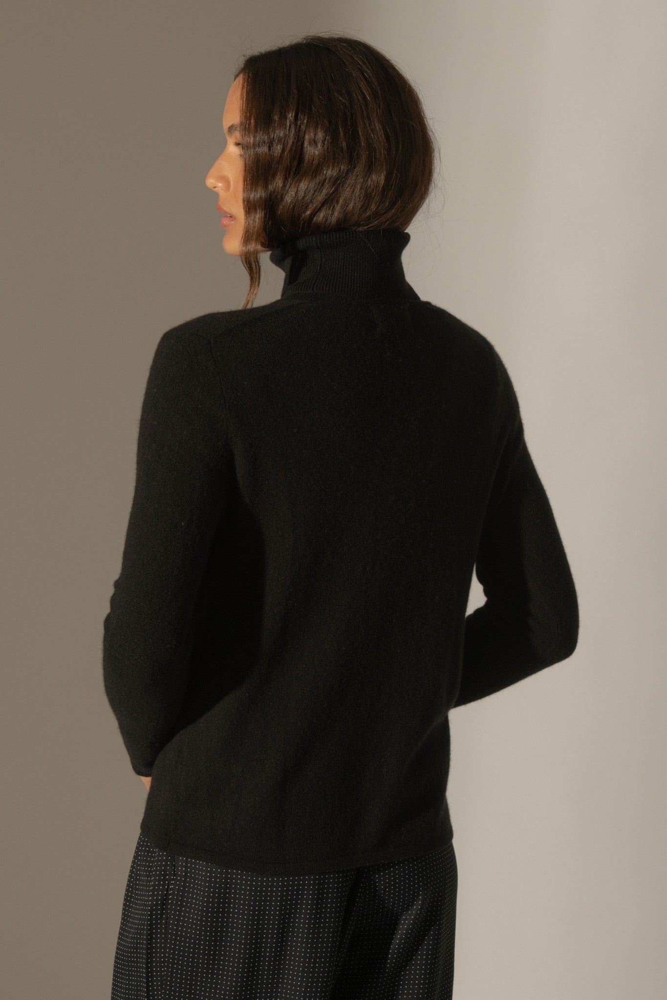 paige cardigan col v noir 100% cachemire
